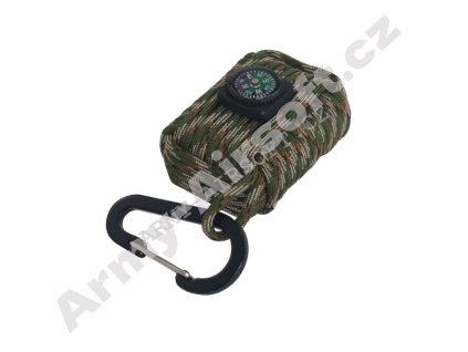 Balíček Paracord pro přežití s kompasem  airsoft