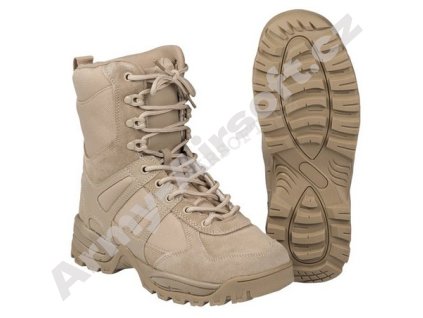 Boty COMBAT Generation II zásahové KHAKI - Mil-tec  Vojenské boty