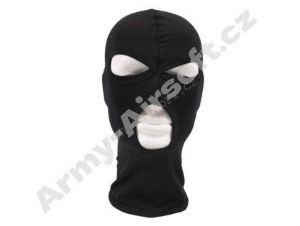 Kukla 3 otvory elastan ČERNÁ - MFH  Maskáče