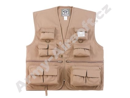 Vesta dětská UNCLE MILTY TRAVEL KHAKI  Maskáče