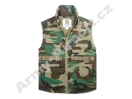Vesta dětská RANGER WOODLAND  Maskáče