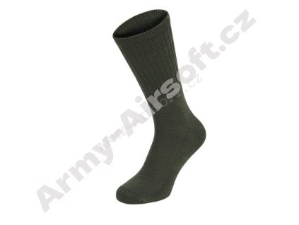 Ponožky ARMY středně vysoké ZELENÉ 3 páry - MFH  Maskáče