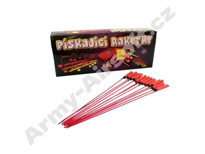 Pyrotechnika Rakety set. 12x12ks (144ks) Pískající Raketky - KLÁSEK  Pyrotechnika