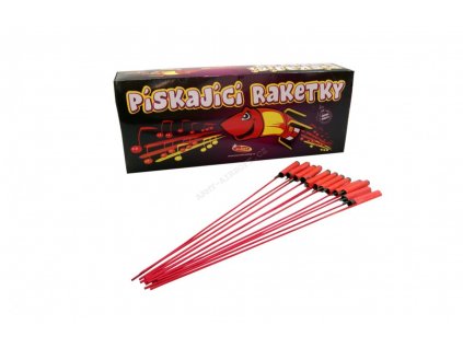 Pyrotechnika Rakety set. 12x12ks (144ks) Pískající Raketky - KLÁSEK