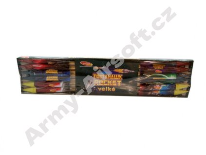 Pyrotechnika Rakety Tomahawk Rocket set 12ks 55cm - KLÁSEK  Pyrotechnika