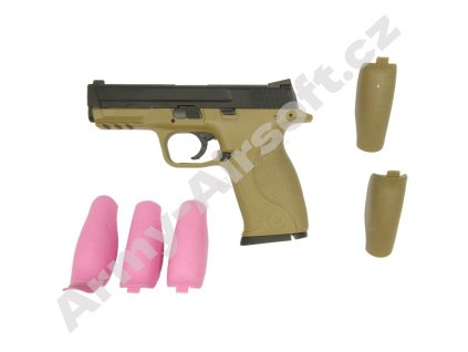 Airsoft pistole Big Bird TAN kov - WE  Airsoft