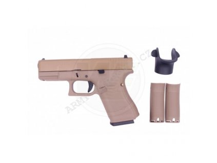 Airsoft pistole Glock 19 Gen5 Secret TAN - WE  Airsoft