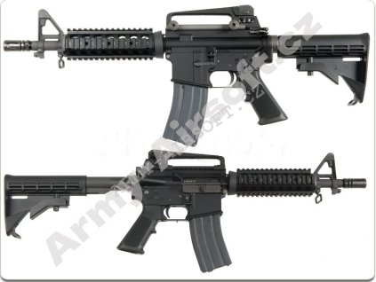 M4 CQBR GBB - celokov, blowback, černá  Airsoft
