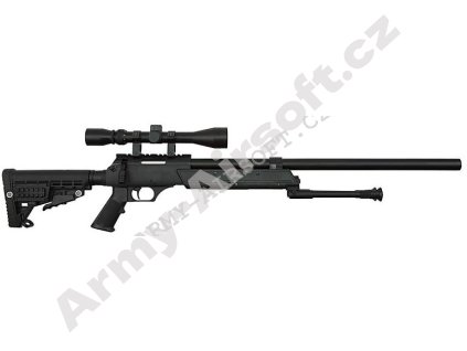 Airsoft Sniper APS SR-2 LRV (MB-13D) + dvojnožka + optika - Well  Airsoft