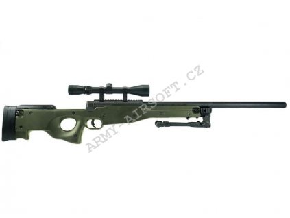 Airsoft Sniper L96 (MB-01C) OD + optika + dvojnožka - Well  Airsoft