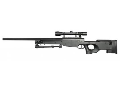 L96 Sniper (MB01C UPGRADE) + optika + dvojnožka - černá  Airsoft