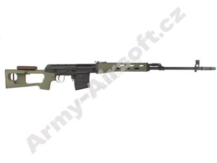 Airsoft sniper SVD manuál, 150 m/s - olive - AimTop  Airsoft