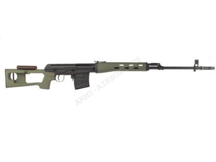 Airsoft sniper SVD manuál, 150 m/s - olive - AimTop  Airsoft