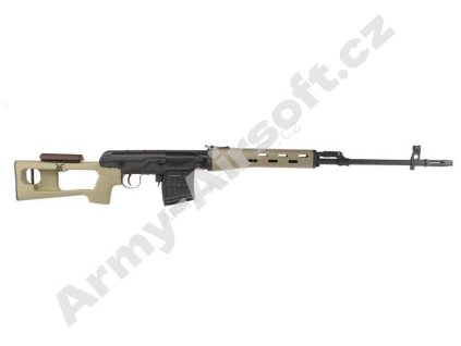 Airsoft sniper SVD manuál, 150 m/s - tan - AimTop  Airsoft