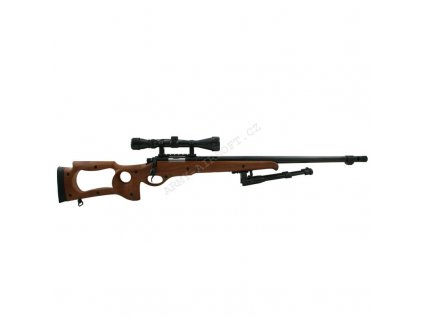 Airsoft Sniper MB10D Wood + dvojnožka + optika - Well  Airsoft