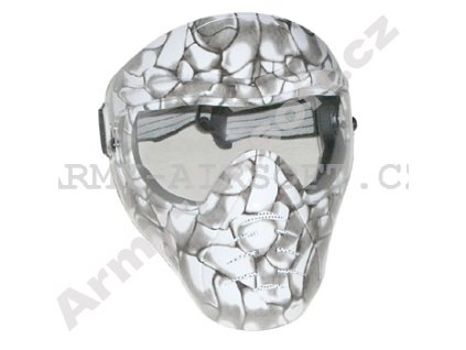 APS Maska White Snake  Airsoft