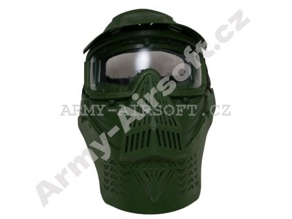 Maska STTi P-50 se sklem zelená  Airsoft