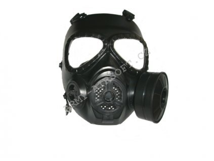 Ochranná maska Toxic s ventilátorem - ČERNÁ - ACM