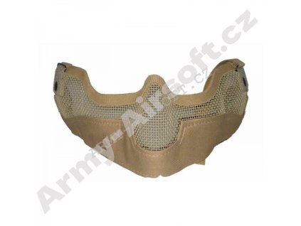 Mřížkový Face protector - TAN - TCM  Airsoft