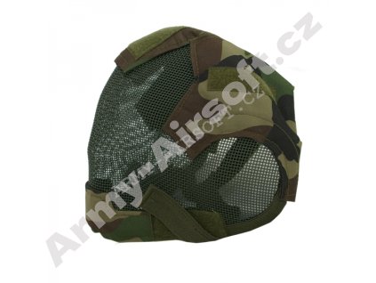 Mřížkový chránič hlavy - Woodland - ACM  Airsoft