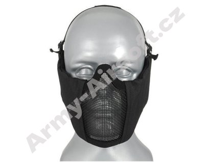 Maska ocelová v.2 přes uši Black - ACM  Airsoft