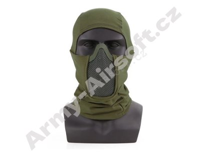 Maska Shadow Warrior s kuklou Zelená - Emerson  Airsoft