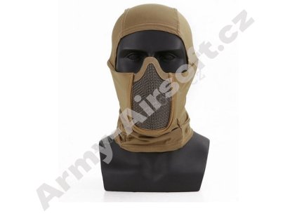 Maska Shadow Warrior s kuklou Písková - Emerson  Airsoft