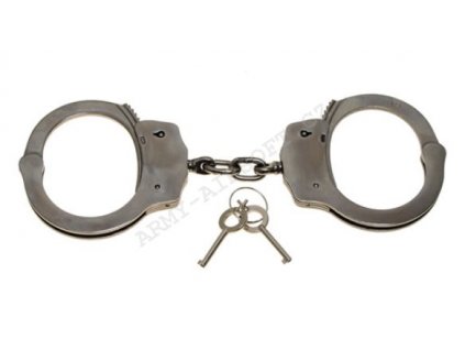 Pouta policejní DOUBLE LOCK řetízková STŘÍBRNÁ - MFH  Obrana