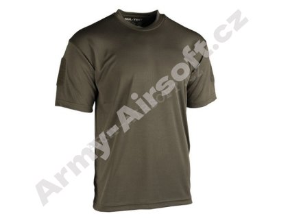 Tričko rychleschnoucí zelené - Mil-tec  Maskáče