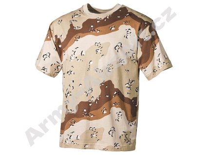 Tričko s krátkým rukávem 6-COL DESERT - MFH  Maskáče