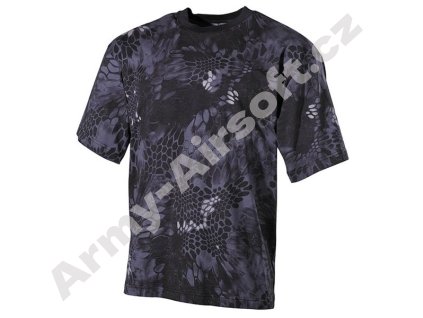 Tričko s krátkým rukávem SNAKE BLACK - MFH  Maskáče