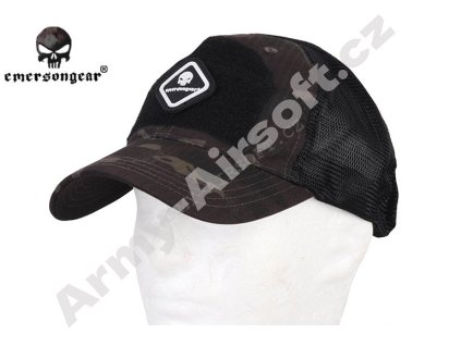 Vojenská kšiltovka se síťkou Černá - Emerson  Maskáče