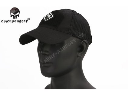 Vojenská kšiltovka se síťkou Black - Emerson  Maskáče