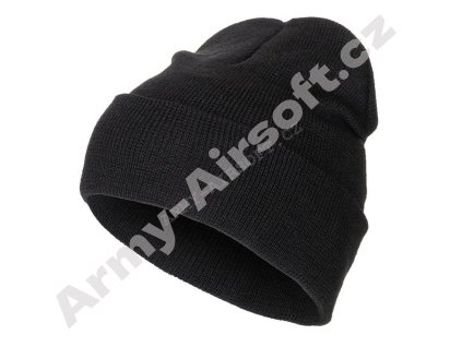 Čepice pletená 100 % vlna ČERNÁ - MFH  Maskáče