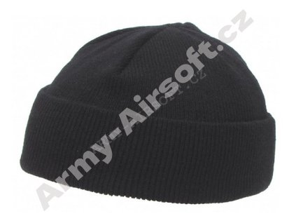 Čepice pletená extra krátká ČERNÁ - MFH  Maskáče