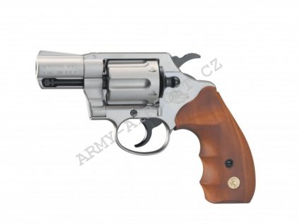 Plynový revolver Umarex Colt Detective Special nikl dřevo cal.9mm