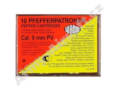 Plynové náboje PV 9mm pistole 10ks Pepper