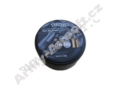 Startovací náboje 9mm revolver  50ks - Walther