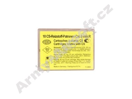 Plynové náboje CS 9mm revolver Wadie 10ks