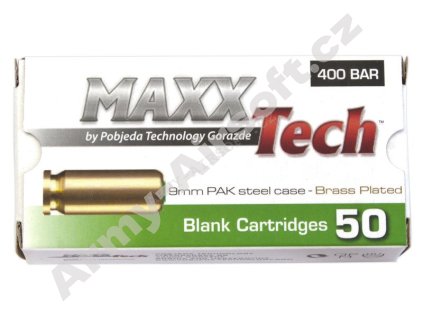 Startovací náboje 9mm pistole 50ks Pobjeda