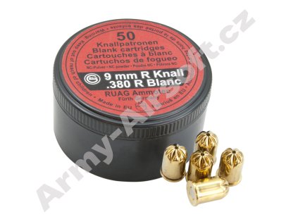 Startovací náboje 9mm revolver 50ks - Ruag Geco