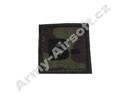 Nášivka krevní skupina B- (NEG) vz.95 - ACM  Army shop