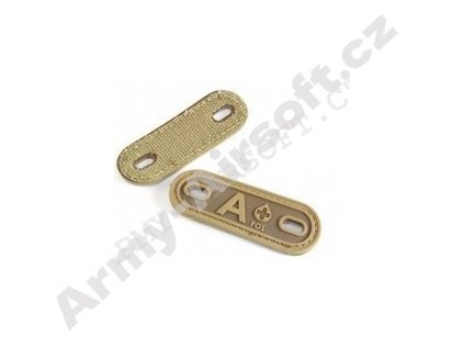 Nášivka 3D krevní skupina A+ Coyote - Emerson  Army shop
