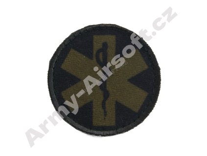 Nášivka kruh medic zelený  Army shop