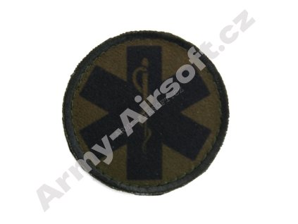Nášivka kruh medic černý  Army shop