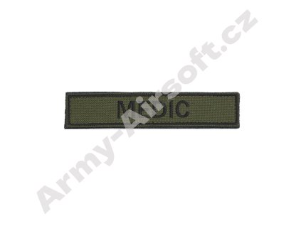 Nášivka Jmenovka oliv MEDIC (černé písmo)  Army shop
