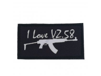 Nášivka I LOVE Vz.58 Black