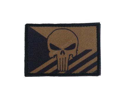 Nášivka CZ VLAJKA PUNISHER písková  Army shop