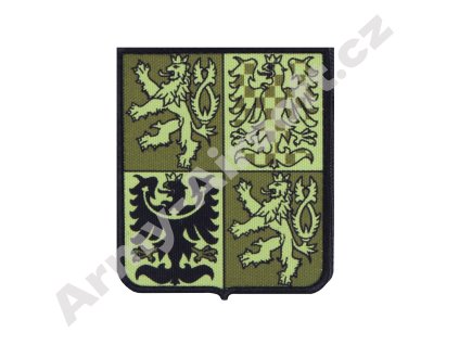 Nášivka erb ČR zelený  Army shop