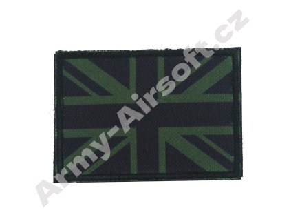 Nášivka vlajka GB boj. 7x5 zelená  Army shop